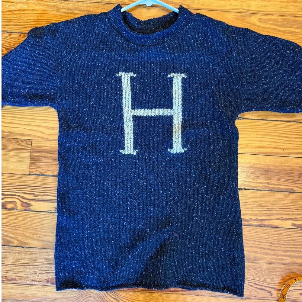 Harry Potter Warner Bros Studio Tour H Wool Silk Sweater Made in Scotland Size S